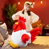 素敵なシミュレーションコックのぬいぐるみおもちゃぬいぐるみ柔らかい鶏肉人形動物家禽枕面白い家庭用クッション装飾誕生日プレゼント