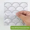 Adesivos de parede treliça branca moderna e minimalista cozinha banheiro azulejos renovação auto-adesivo papel decoração de casa 10pcs