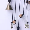 Estatuetas decorativas 1pc Ringan anel de vento pendurado bênção da campainha de bruxa ornamento artesanato de desgosto cristalino
