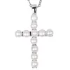 Chains 2023 925 Sterling Silver Cross Pendant Necklace Fashion Handmade Freshwater Cultured Pearl Chain For Women