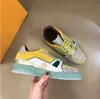 2023 Designer Sports Sapatos Sapatos Virgil Treinador Casual Sapatos Calfskin Leather Abloh Branco Verde Verde Red Letter Plata