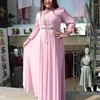 Ethnische Kleidung Wepbel Afrikanisches muslimisches Kleid für Damen, islamische lange Kaftan-Robe, Strass, Rundhalsausschnitt, Swing-Kaftan, Islam Abaya