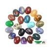 Cartz natural DVR Stone 15x20 mm AGATES AGATES CRISTAL CABOCHON FLATBACK OVAL PLOMO GEMO PARA BRIAÇÃO DE ANELOS FAZENDO DE JOIXAS DA DROW DROWS DHY4T