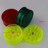 3 Layers 40mm Plastic Grinders Spice Mill Crusher Magnent Dry Herbs Cigarette Colorful Retail Box