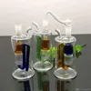 Accessoires pour fumeurs Narguilé en verre à filtre multi-plis Narguilé en verre en gros, raccords de conduite d'eau en verre, fumer