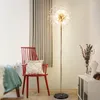 Table Lamps Modern LED Dandelion Crystal Vertical Lamp Floating Ring Art Deco Living Room Bedroom Sofa Corner Reading Floor