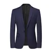 Men's Suits Blazers Boutique Men's Fashion Business Cultivate One's Morality Leisure Pure Color Gentleman's Wedding Presided Over Work Blazer 230227