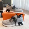 Élégant Marque Hommes Flex Sneaker Chaussures En Tricot Avec Tressé Semelle Légère Technique Toile Homme Confort Marche En Gros Casual Chaussures EU38-46 Boîte