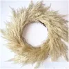 car dvr Decorative Flowers Wreaths Wedding Pampas Grass Large Size Fluffy For Home Christmas Decor Natural Plants White Dried Flower Wreat Dhfkl