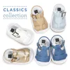 Sandales 2019 Nouveau Printemps Solide Mignon caoutchouc dur Bébé mocassins enfant Été garçons sandales pu cuir Infant Tissu chaussures bébé sandales Z0225