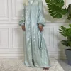 Abbigliamento etnico Limited Abaya islamico Hijab Tacchino musulmano da donna Abito lungo in raso Arabo marocchino Caftano per matrimoni Takchita