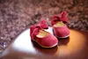 Första vandrare Posh Dream Bourgogne Söta flickor Skor Spring och hösten 0-3 år Prinsessor Baby Shoes Soft Bottom Baby Girls First Walker Shoe 230227