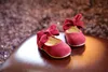 Primi camminatori POSH DREAM Borgogna Cute Baby Girl Shoes Primavera e autunno 0-3 anni Princess Baby Shoes Fondo morbido Neonate First Walker Shoe 230227