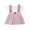 Mädchen Kleider Baby Sommerkleidung Born Infant Kleid Kleidung A-Linie Mini Prinzessin Ohr Cartoon 3M-3T