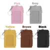 Keychains Portable Keychain Leather Business ID Card Credit Badge Holder Coin Purse Wallet Key Chain Cards Cover