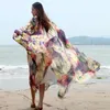 Vêtements ethniques Été Plage Vacances Voyage Maxi Robe Bohème Maternité Po Shoot Alabiya Mode Musulman Lâche Mousseline De Soie Longue Bord De Mer 230227