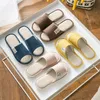 Four Seasons Slipper Women's Deodorant and Sweat Absant, Pure Cotton Linen, Cloth Art, Simple, Handmade Heavy-soled Home Shoes