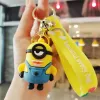 Nouveau dessin animé mignon doigt jouet mode tendance Minions cartable pendentif poupée porte-clés à la mode jouer hommes et femmes sac pendentif voiture porte-clés ornement