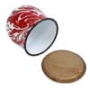 Tasses soucoupes rouge rétro émaillé tasse pour café tasse de thé lait cadeaux de noël femmes en plein air voyage eau