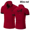 Новые летние мужские рубашки Polo Alpine F1 Команда Fernando Alonso Печать рубашки Polo Рубашки с коротким рукавом байбар