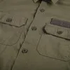 Camicie casual da uomo Camicia militare da uomo Camicia tattica casual di alta qualità Camicia da uomo Primavera Autunno Manica lunga Camisa Masculina Plus Size 230227