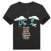 Nowy projektant moda DSQ klasyczna koszulka Tęs i damskie swobodne dsquare T -koszulka letnia litera druku