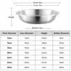 Decorative Plates 1426cm 304 Stainless Steel Dishes Plates Kitchen Dining Food Storage Plate Round Dessert Dishes Dinner Salad Plate Dinnerware Z0227