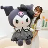 Dark Goth style Kulomi Melody plush toy large size doll Sanrio doll action figure