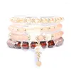 Braccialetti con ciondoli Multistrato con perline Summer Beach Friendship Stretch Dropship