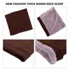 Bandanas châle Wrap Double couche coupe-vent tricoté épais polaire doublé écharpe cercle boucle écharpes cache-cou hiver guêtre