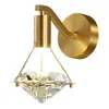 Lampa ścienna Lampka luksusowa metalowa kinkiet do sypialni stolik nocny