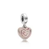 Charms Free Love Arrow Hollow Heart Ciondolo Fit Bracciali di marca Collana Donna Fai da te Gioielli