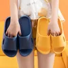 women's home shoes summer indoor anti-skid silent home thick bottom couple soft bottom men's cool slippers