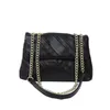 Women's Bag 2023 Color Contrast Stitching Chain Underarm Bag Trend Versatile Single-shoulder Messenger Wallets 0227