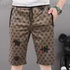 Jeans pour hommes Designer Summer Capris Shorts décontractés pour hommes 2022 Nouveau pantalon droit slim à carreaux 7Y0N