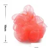 Bath Tools Accessories Bathroom Soft Sponge Mesh Exfoliating Shower Pouf Ball Towels Body Cleaner Bathing Drop Delivery Health Beau Dhwpd