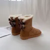 Boots High Quality Women Snow Real Wool Winter Warm Genuine Sheepskin Leather Natural Fur NonSlip 3444 230227