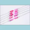 car dvr Pendant Necklaces Pink Purple Crystal Agate Hexagon Necklace 45Cm Stainless Steel Chain For Women Jewelry Drop Delivery Pendants Dhgxu