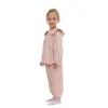 Pyjamas Mudkingdom Girls Pyjama Set Peter Pan Collar Cute Plaid Girl Pajamas Suit Homewear Toddler Pyjamas Girls Jammies Sleepwear 230227