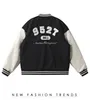 Giacche da uomo Hip Hop Casual Cappotto da baseball Uomo American Letter Asciugamano Giacca ricamata Slim Fit Coppia Uniforme da baseball Bomber Giacche Top 230227