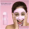 Other Skin Care Tools Green Tea Mask Stick Oil Control Eggplant Acne Deep Cleaning Moisturizing Remove Blackhead Fine Pores Mud Mask Dhx3D