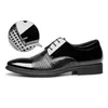 Zapatos de vestir de 8cm y 6cm para hombre, sandalias de tacón oculto con aumento de altura, zapatos de boda para hombre, sandalias huecas de verano de charol para hombre R230227