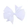 Аксессуары для волос 1PEECE Симпатичные детские шпильки девочки Grosgrain Ribbon Bow Clips Clips Boutique Headware Kids