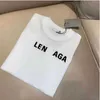 Homens camisetas Designer Moda Balencaigaity Novo Clássico Mangas Curtas Paris Carta Impresso Camiseta Homens e Mulheres Casais Soltos Verão Alto