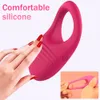 Cockrings Wireless Remote Control Cockring Vibrator Clitoris Stimulation Sleeve for Penis Ring Sex Toys Men Male Chastity Cock Rings 230227