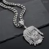 Pendant Necklaces Iced Out Rapper Necklace Arrival Cubic Zirconia Big Size Mens Fashion Hip Hop Jewelry