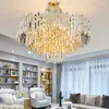 Pendant Lamps Modern Luxury Crystal Chandelier Lighting Fixture Contemporary Chandeliers Lamp Hanging Light For Home Restaurant Decor