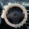 Steering Wheel Covers Winter Automobile Cover Women's General Warm Plush Fashionable Design Car Handle