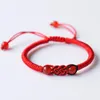 Bracelets de charme Ano Animal Ano vermelho Pulseira de corda Red Homens e mulheres carregando cinta Truelove Nó é tecido natural, um par de amantes