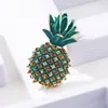 Broches Doux Alliage Strass Plante Fruit Ananas Pour Femmes Costume Pull Veste Col Bouton De Manchette Accessoires